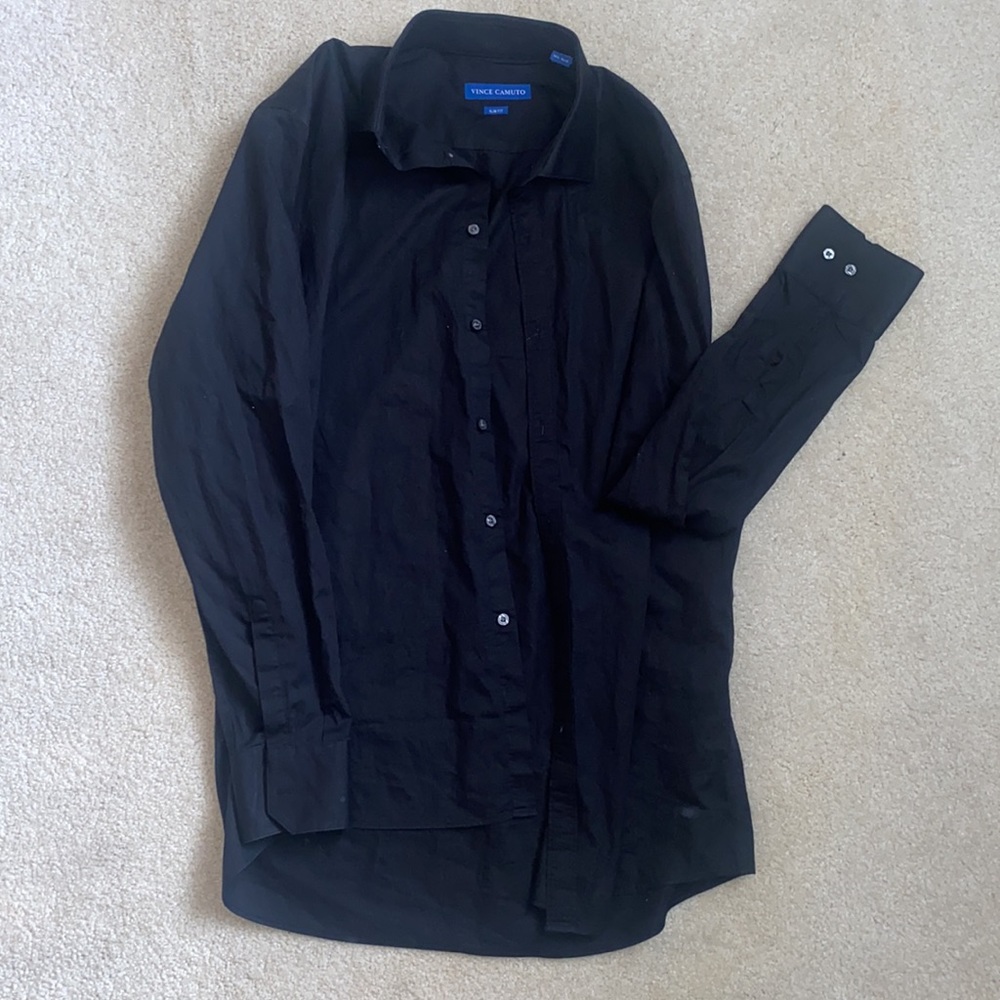 Vince Camuto Long Sleeved Button Up Dress Shirt 16 1/2 34/35